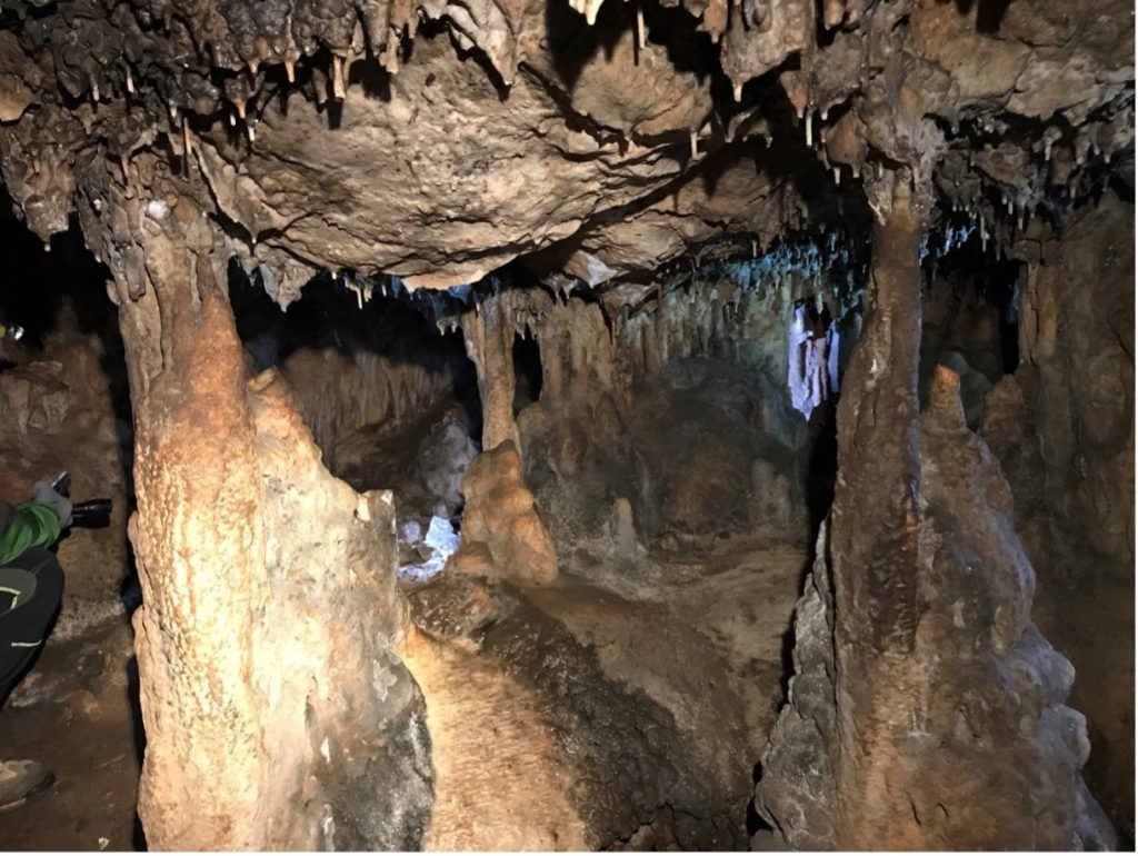 cavita carsica con stalattiti LE GROTTE DELLO ZINGARO